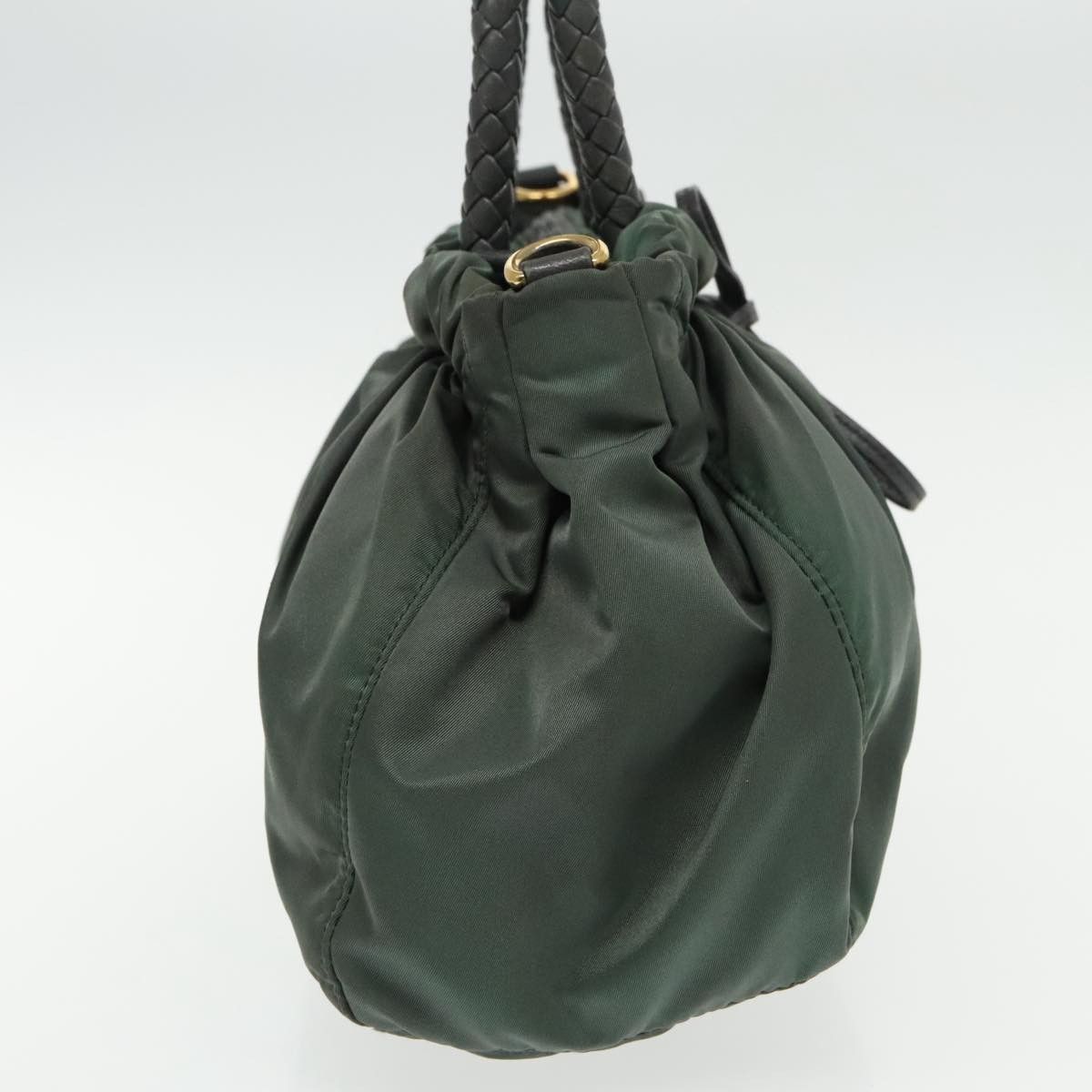 Prada Tessuto Khaki Synthetic Handbag (Pre-Owned) Size ONE SIZE - 4 Thumbnail