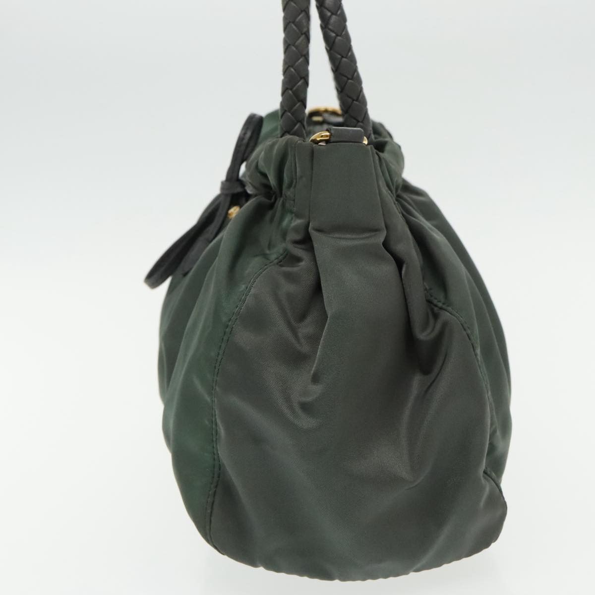 Prada Tessuto Khaki Synthetic Handbag (Pre-Owned) Size ONE SIZE - 3 Thumbnail