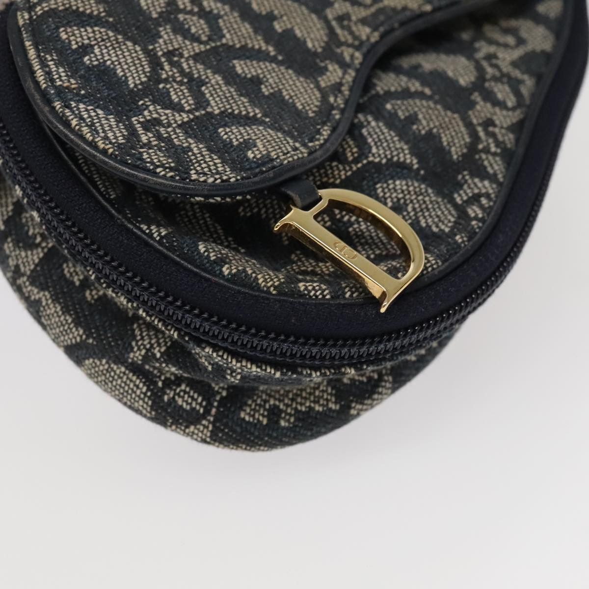 Dior Saddle Navy Canvas Clutch Bag (Pre-Owned) Size ONE SIZE - 13 Thumbnail