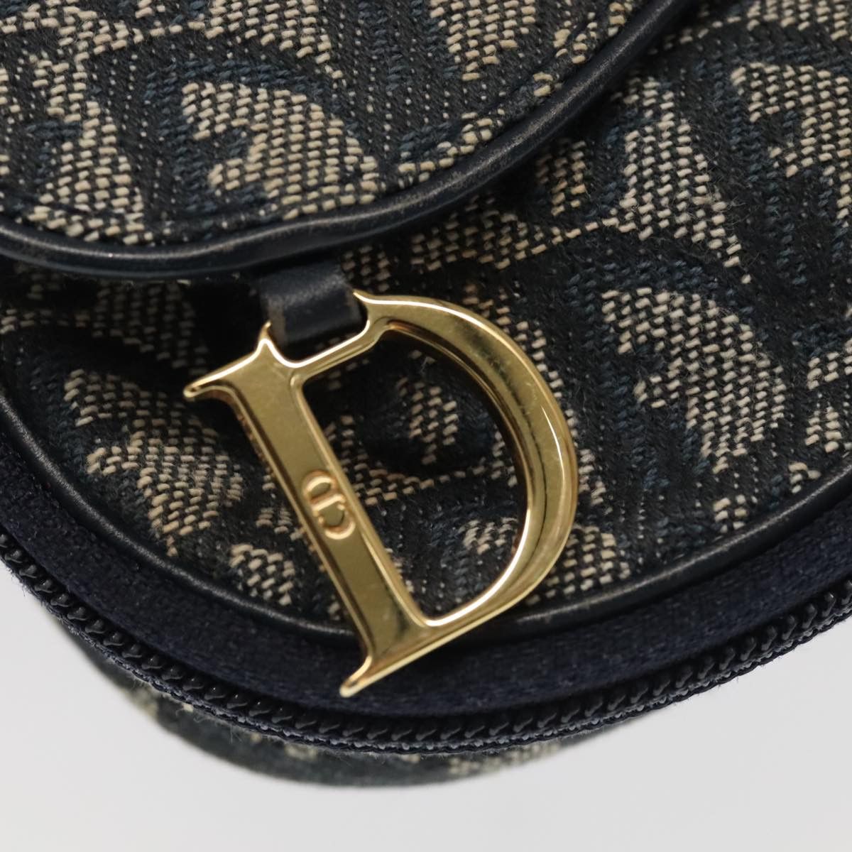 Dior Saddle Navy Canvas Clutch Bag (Pre-Owned) Size ONE SIZE - 6 Thumbnail