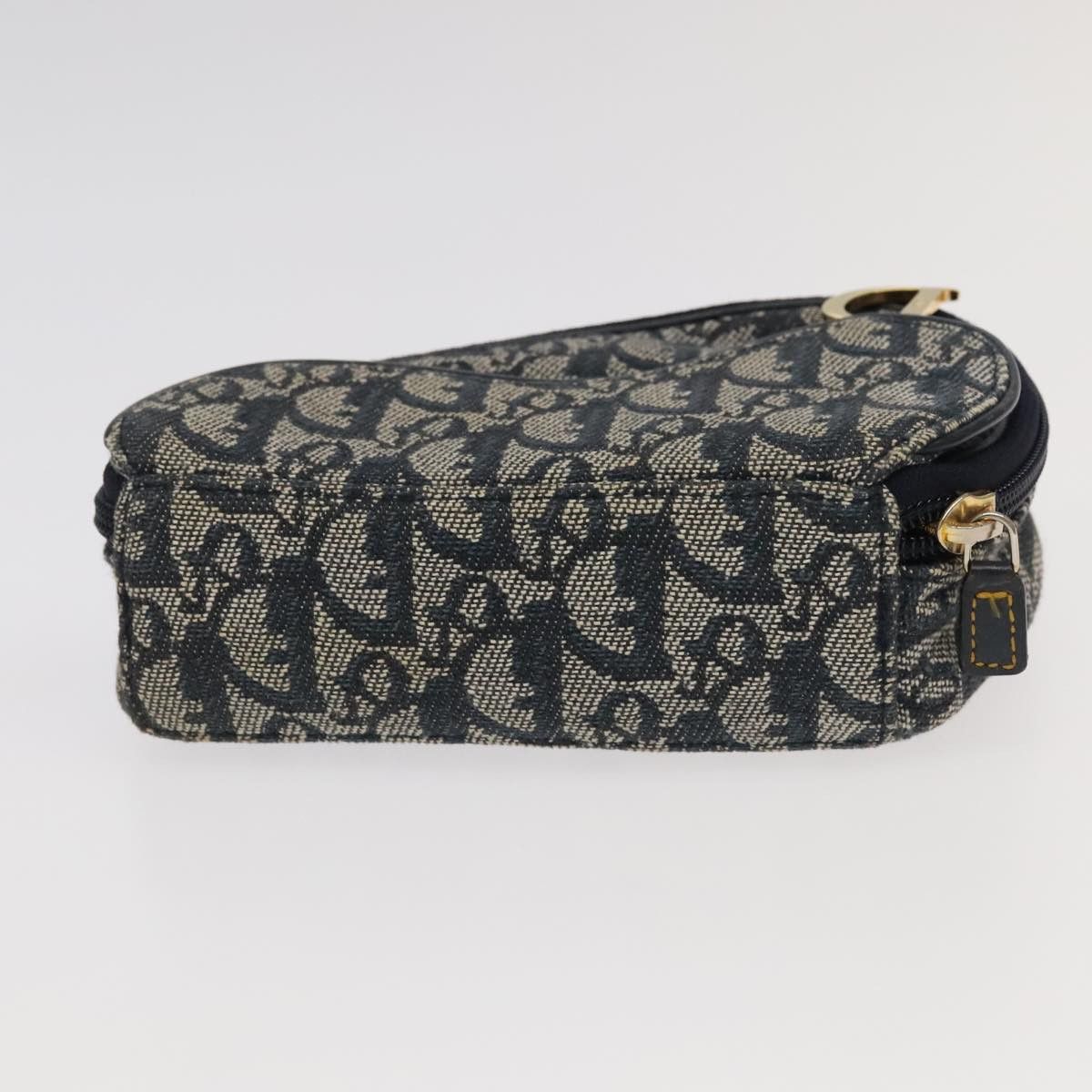 Dior Saddle Navy Canvas Clutch Bag (Pre-Owned) Size ONE SIZE - 4 Thumbnail