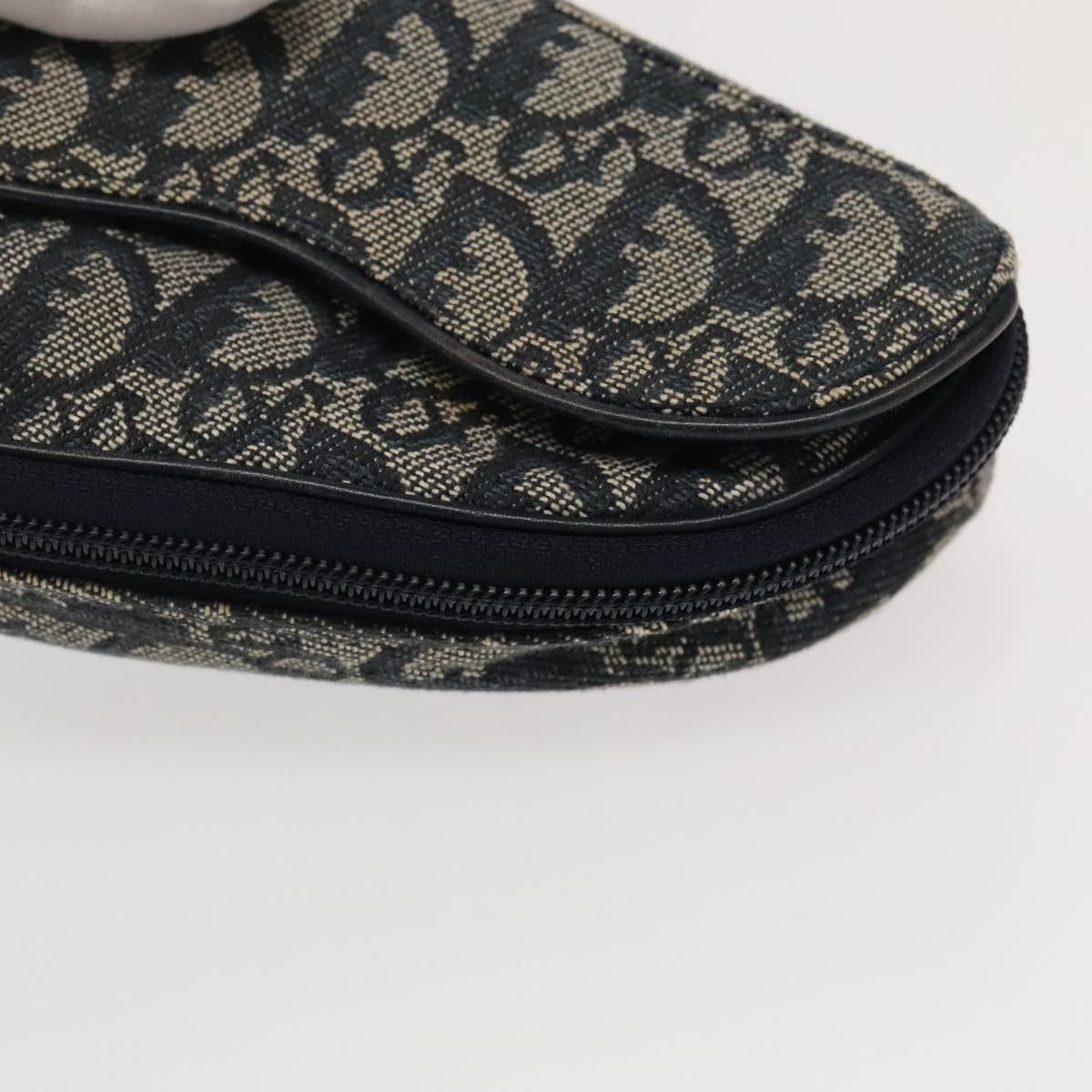 Dior Saddle Navy Canvas Clutch Bag (Pre-Owned) Size ONE SIZE - 12 Thumbnail