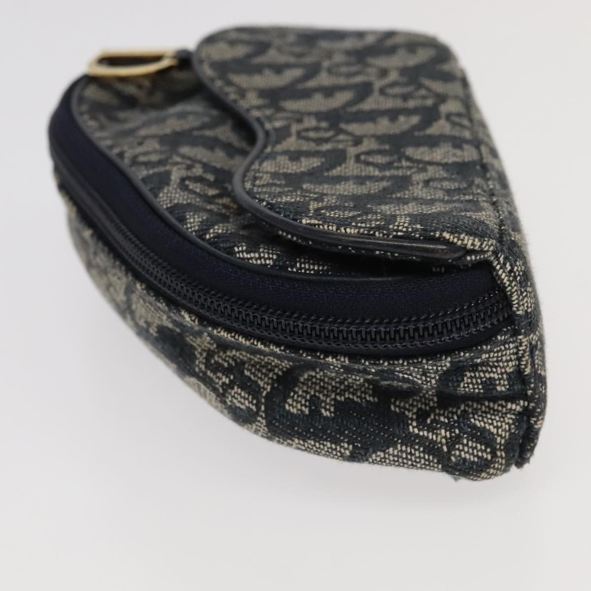 Dior Saddle Navy Canvas Clutch Bag (Pre-Owned) Size ONE SIZE - 10 Thumbnail