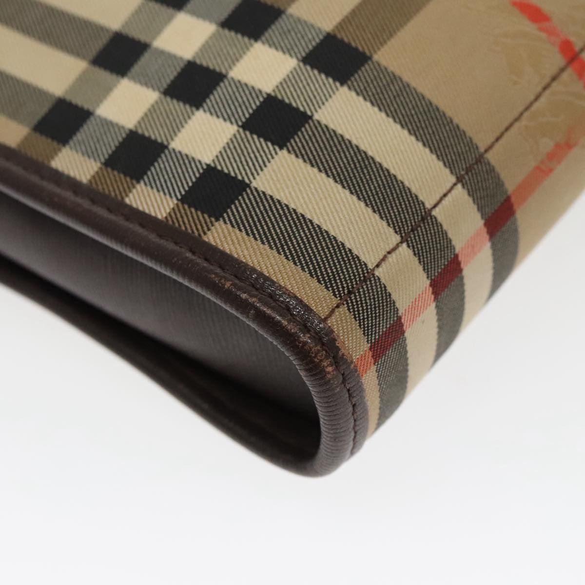 Burberry Nova Check Beige Canvas Clutch Bag (Pre-Owned) Size ONE SIZE - 6 Thumbnail