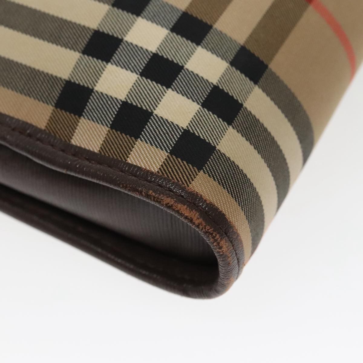 Burberry Nova Check Beige Canvas Clutch Bag (Pre-Owned) Size ONE SIZE - 9 Thumbnail