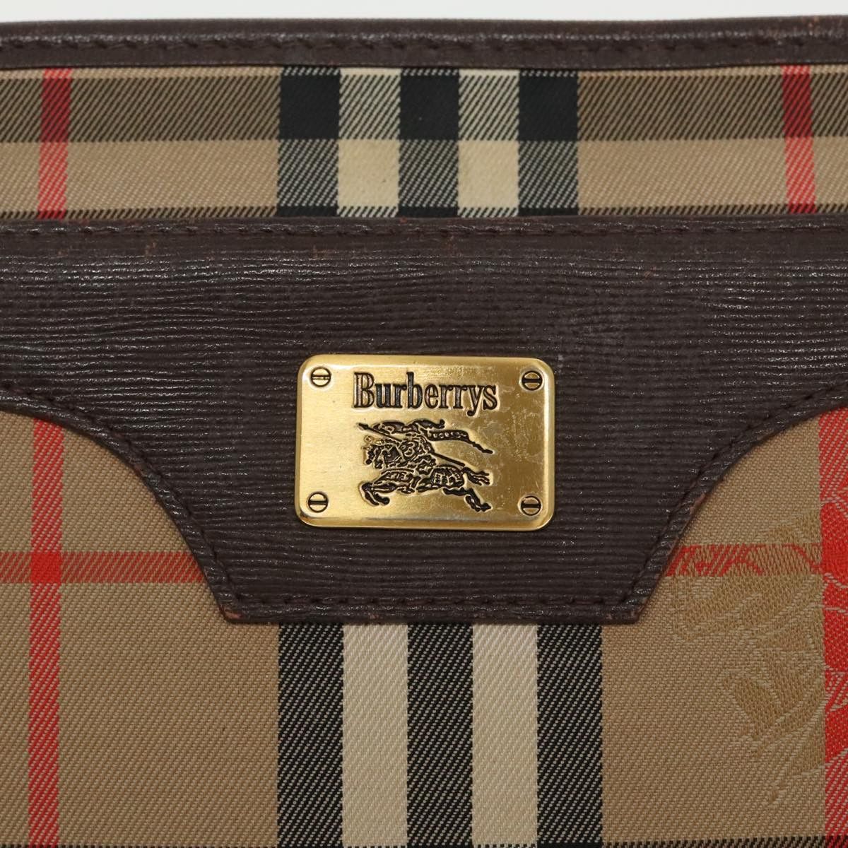 Burberry Nova Check Beige Canvas Clutch Bag (Pre-Owned) Size ONE SIZE - 12 Thumbnail