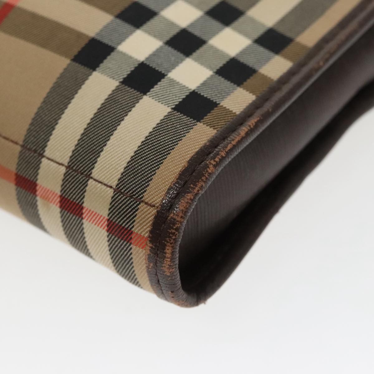 Burberry Nova Check Beige Canvas Clutch Bag (Pre-Owned) Size ONE SIZE - 8 Thumbnail