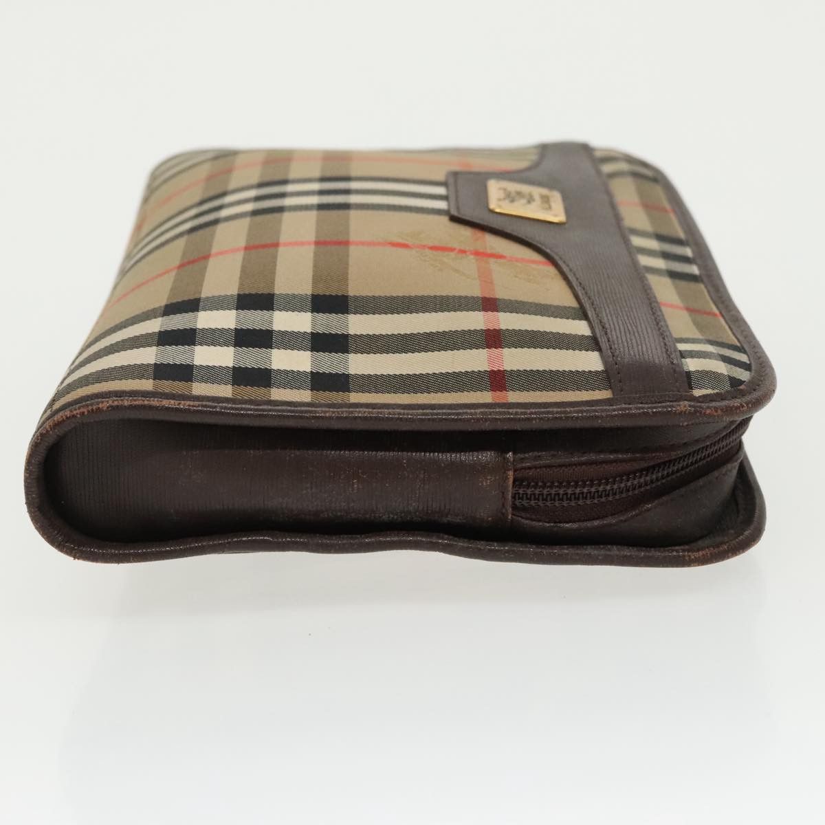 Burberry Nova Check Beige Canvas Clutch Bag (Pre-Owned) Size ONE SIZE - 3 Thumbnail