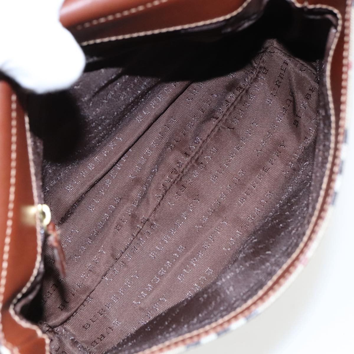 Burberry Nova Check Beige Canvas Shoulder Bag (Pre-Owned) Size ONE SIZE - 18 Thumbnail