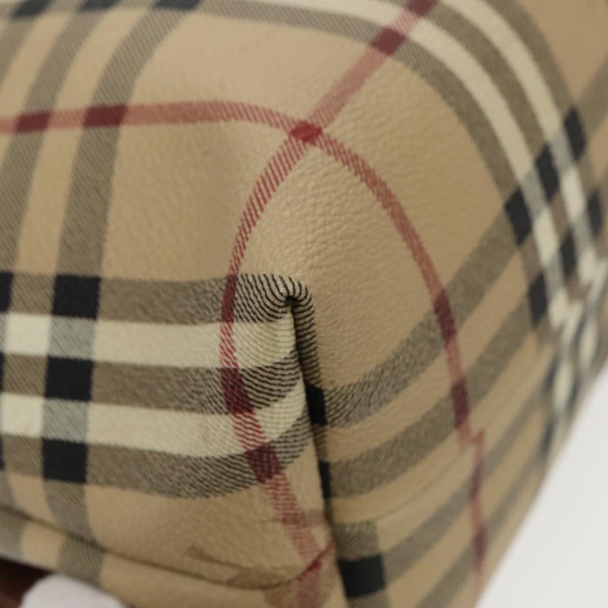 Burberry Nova Check Beige Canvas Shoulder Bag (Pre-Owned) Size ONE SIZE - 13 Thumbnail