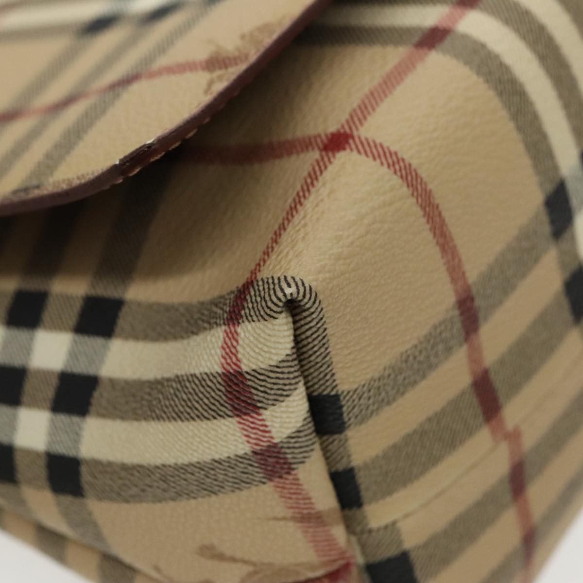 Burberry Nova Check Beige Canvas Shoulder Bag (Pre-Owned) Size ONE SIZE - 11 Thumbnail