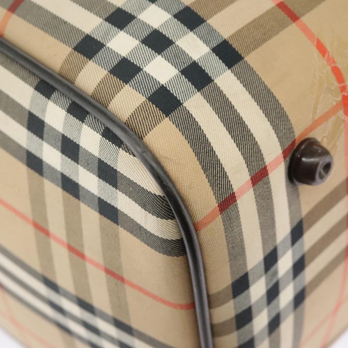 Burberry Nova Check Beige Canvas Travel Bag (Pre-Owned) Size ONE SIZE - 10 Thumbnail
