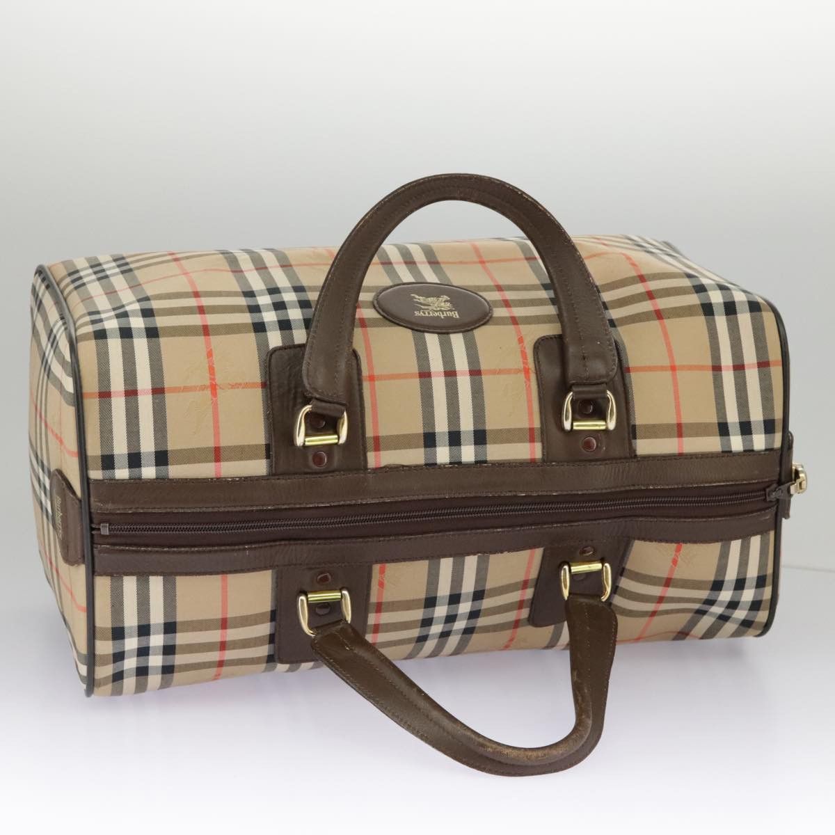 Burberry Nova Check Beige Canvas Travel Bag (Pre-Owned) Size ONE SIZE - 17 Thumbnail