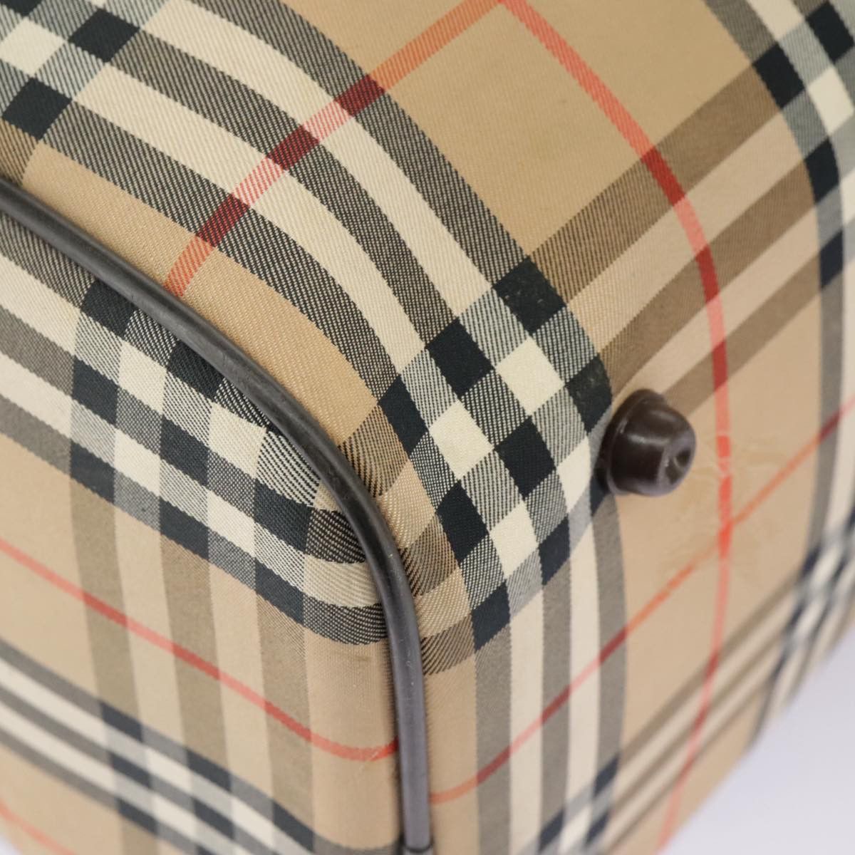Burberry Nova Check Beige Canvas Travel Bag (Pre-Owned) Size ONE SIZE - 7 Thumbnail