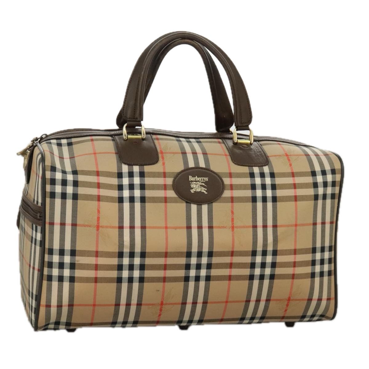 Burberry Nova Check Beige Canvas Travel Bag (Pre-Owned) Size ONE SIZE - 18 Thumbnail