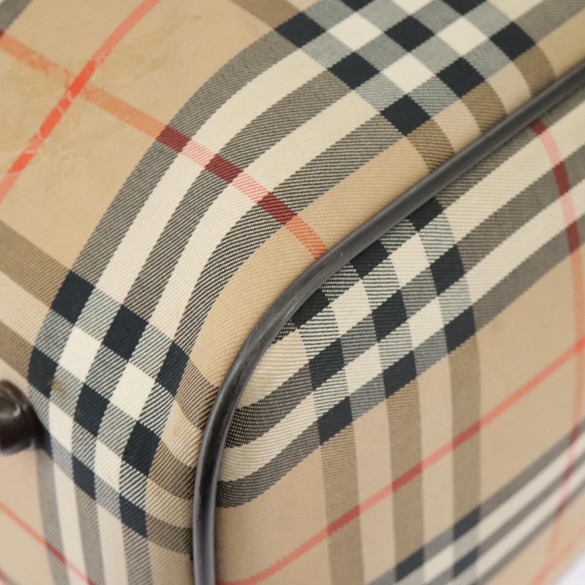 Burberry Nova Check Beige Canvas Travel Bag (Pre-Owned) Size ONE SIZE - 8 Thumbnail