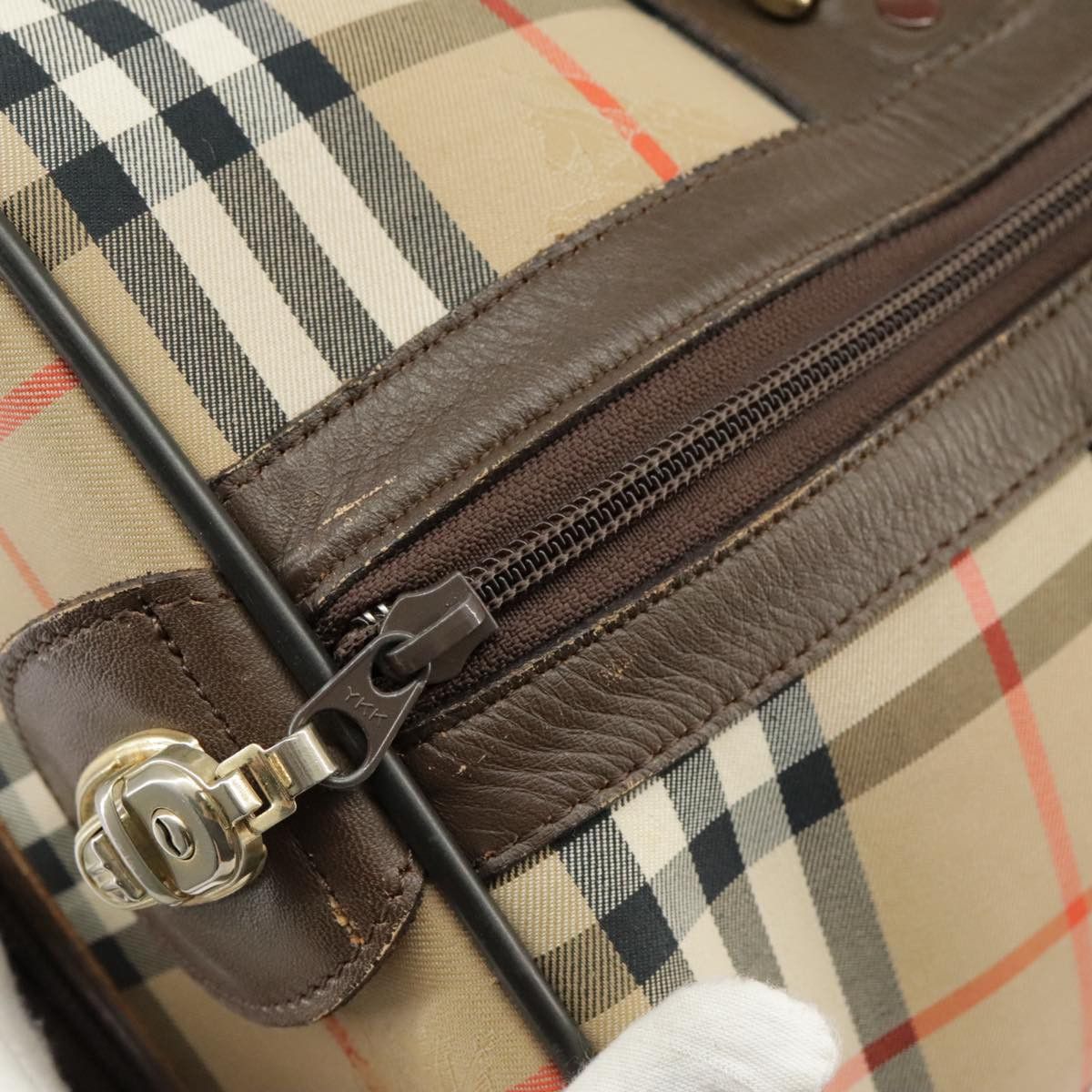 Burberry Nova Check Beige Canvas Travel Bag (Pre-Owned) Size ONE SIZE - 13 Thumbnail