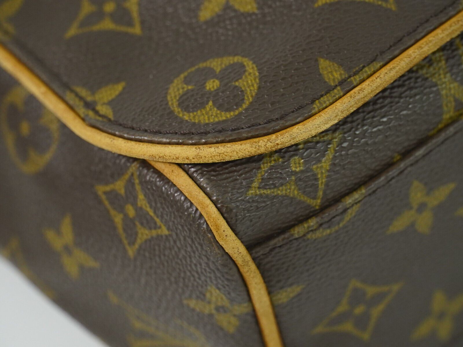 Louis Vuitton Abbesses Brown Canvas Backpack Bag (Pre-Owned) Size ONE SIZE - 6 Thumbnail