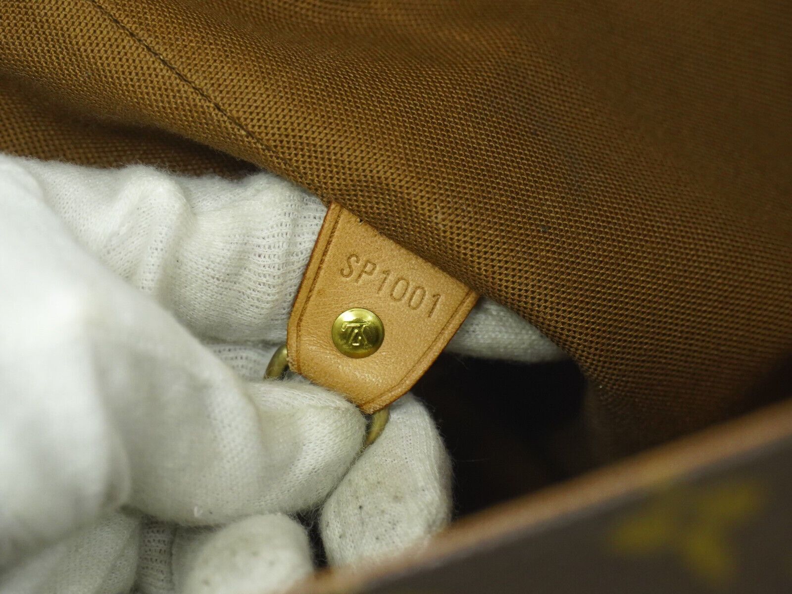 Louis Vuitton Abbesses Brown Canvas Backpack Bag (Pre-Owned) Size ONE SIZE - 10 Thumbnail