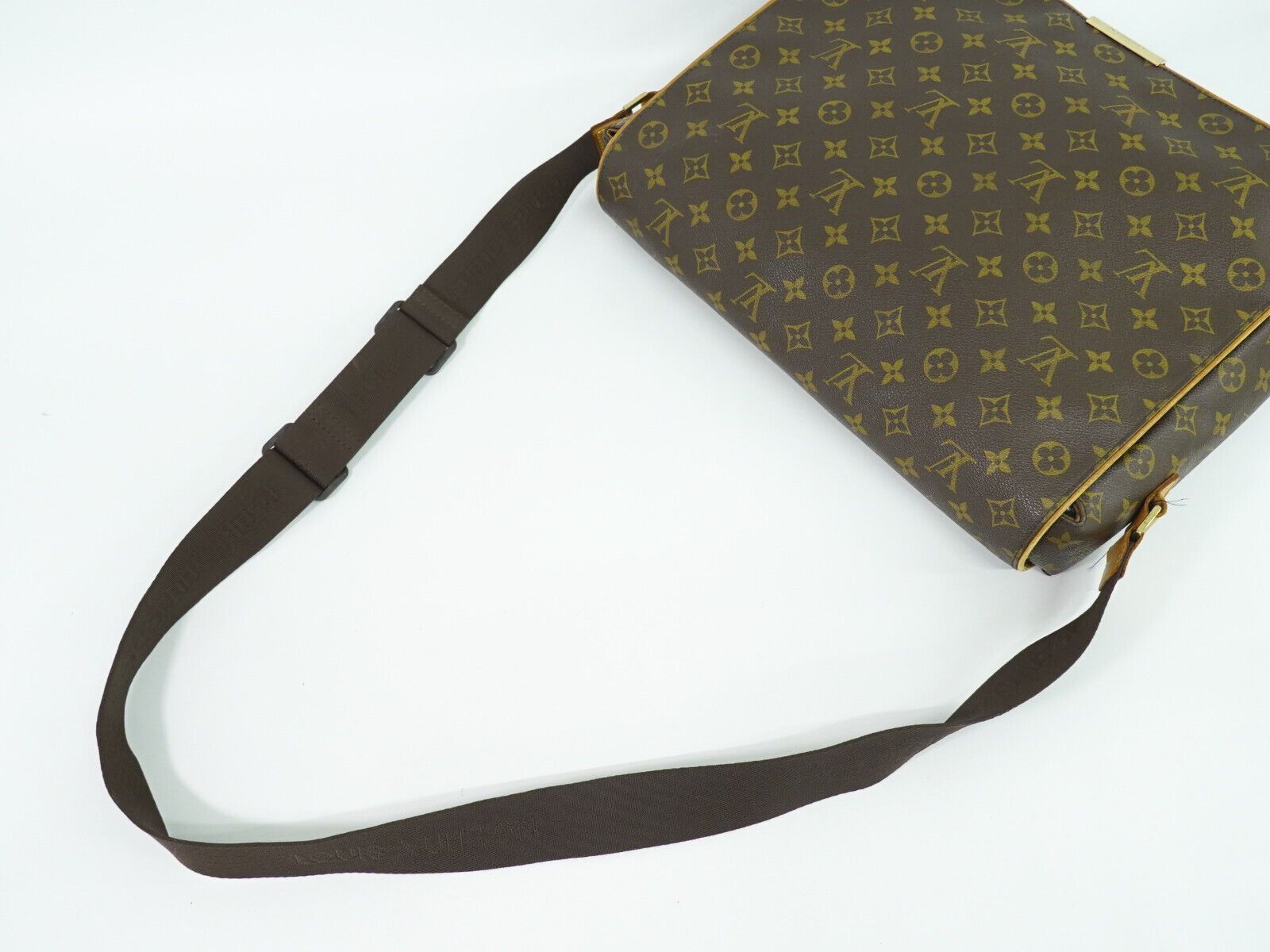 Louis Vuitton Abbesses Brown Canvas Backpack Bag (Pre-Owned) Size ONE SIZE - 4 Thumbnail