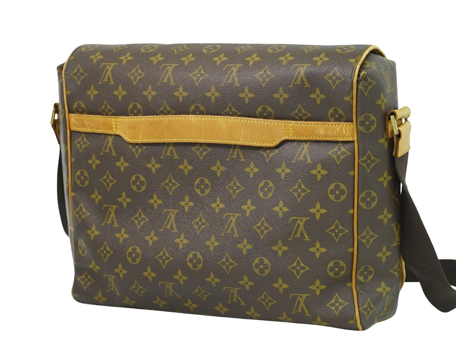 Louis Vuitton Abbesses Brown Canvas Backpack Bag (Pre-Owned) Size ONE SIZE - 2 Thumbnail