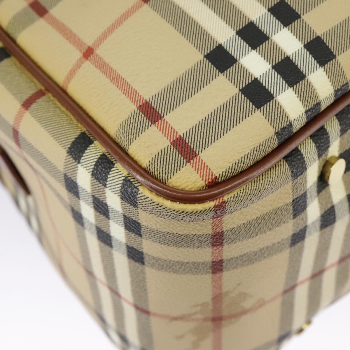 Burberry Nova Check Beige Canvas Shoulder Bag (Pre-Owned) Size ONE SIZE - 7 Thumbnail