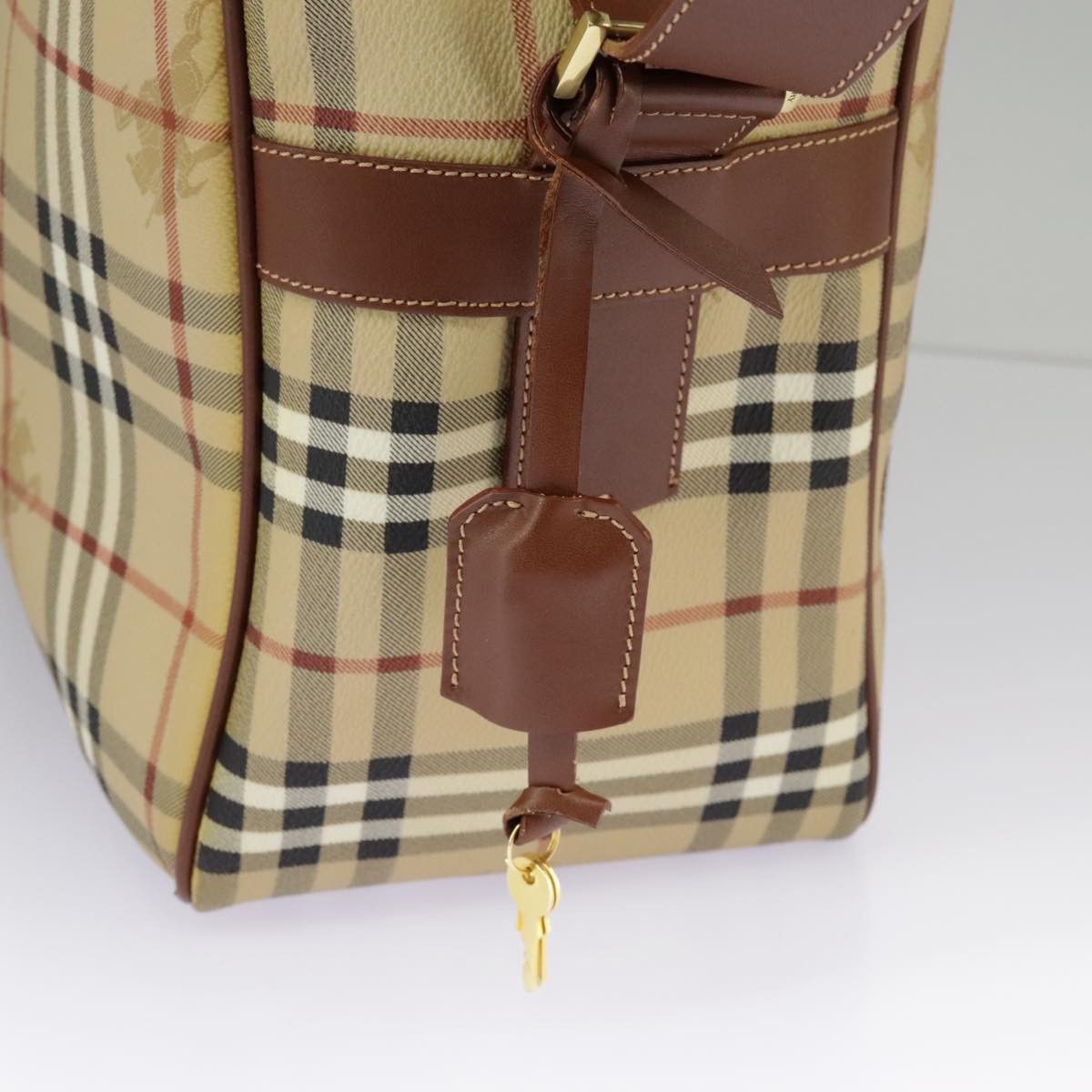 Burberry Nova Check Beige Canvas Shoulder Bag (Pre-Owned) Size ONE SIZE - 15 Thumbnail