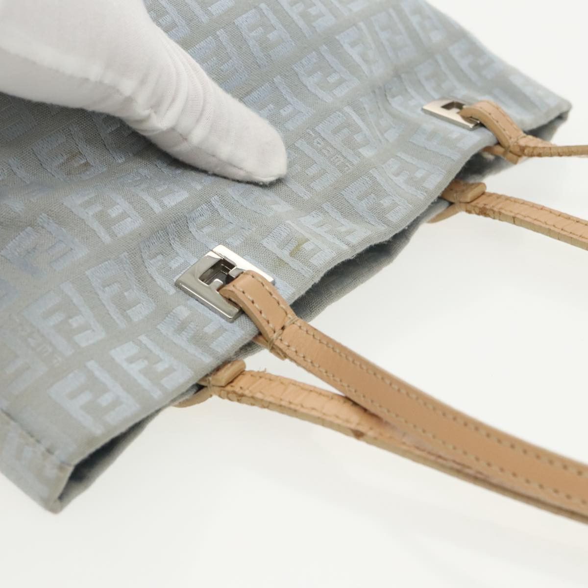 Fendi Blue Canvas Tote Bag (Pre-Owned) Size ONE SIZE - 16 Thumbnail