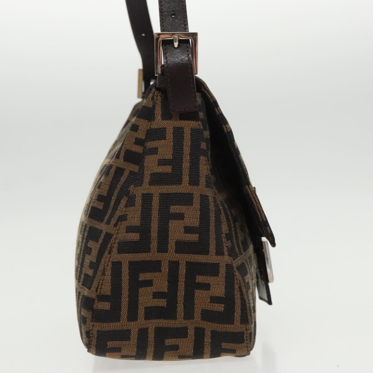 Fendi Mamma Baguette Brown Canvas Shoulder Bag (Pre-Owned) Size ONE SIZE - 13 Thumbnail