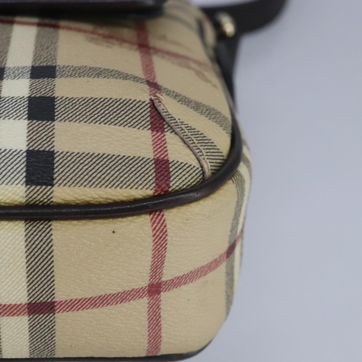 Burberry Nova Check Beige Canvas Shoulder Bag (Pre-Owned) Size ONE SIZE - 7 Thumbnail