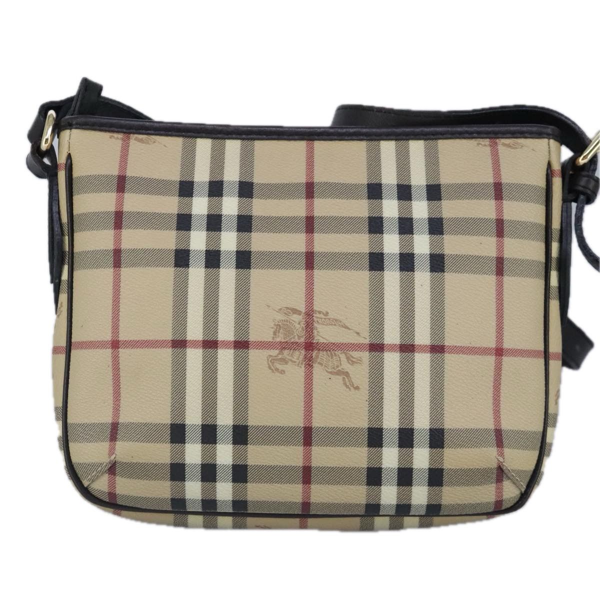 Burberry Nova Check Beige Canvas Shoulder Bag (Pre-Owned) Size ONE SIZE - 2 Thumbnail