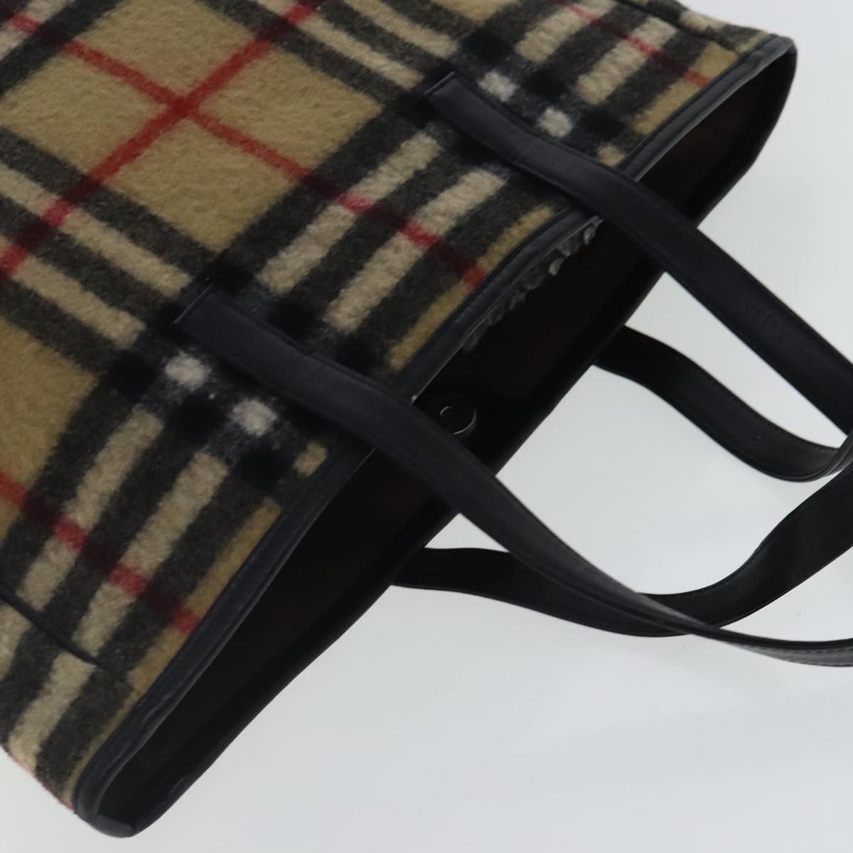 Burberry Nova Check Beige Wool Tote Bag (Pre-Owned) Size ONE SIZE - 19 Thumbnail