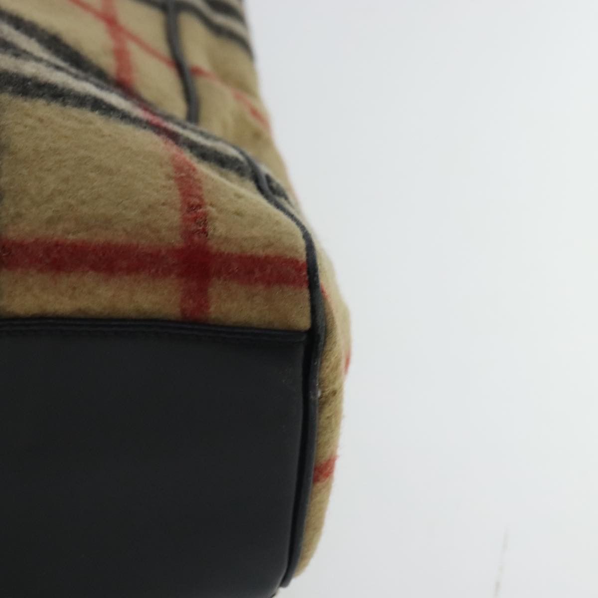 Burberry Nova Check Beige Wool Tote Bag (Pre-Owned) Size ONE SIZE - 8 Thumbnail