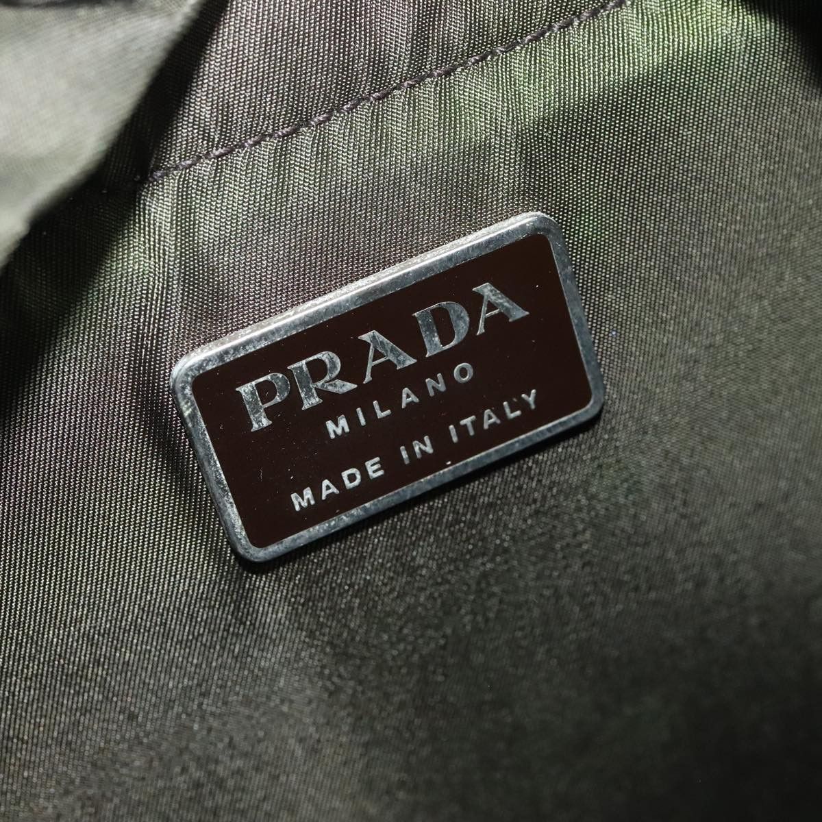 Prada Re-Nylon Khaki Synthetic Backpack Bag (Pre-Owned) Size ONE SIZE - 17 Thumbnail