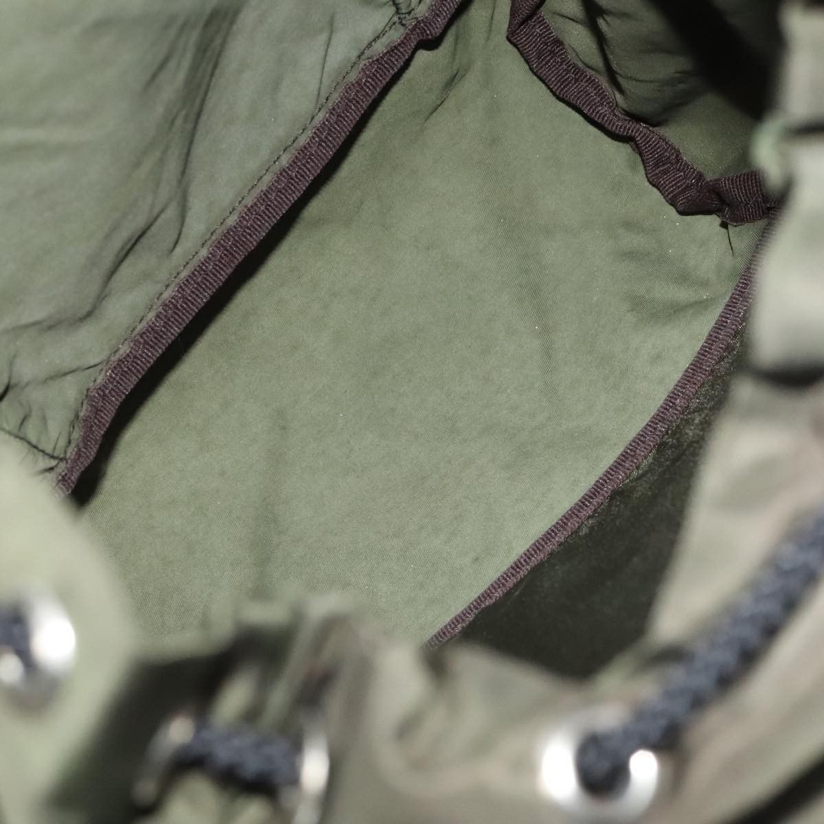 Prada Re-Nylon Khaki Synthetic Backpack Bag (Pre-Owned) Size ONE SIZE - 16 Thumbnail