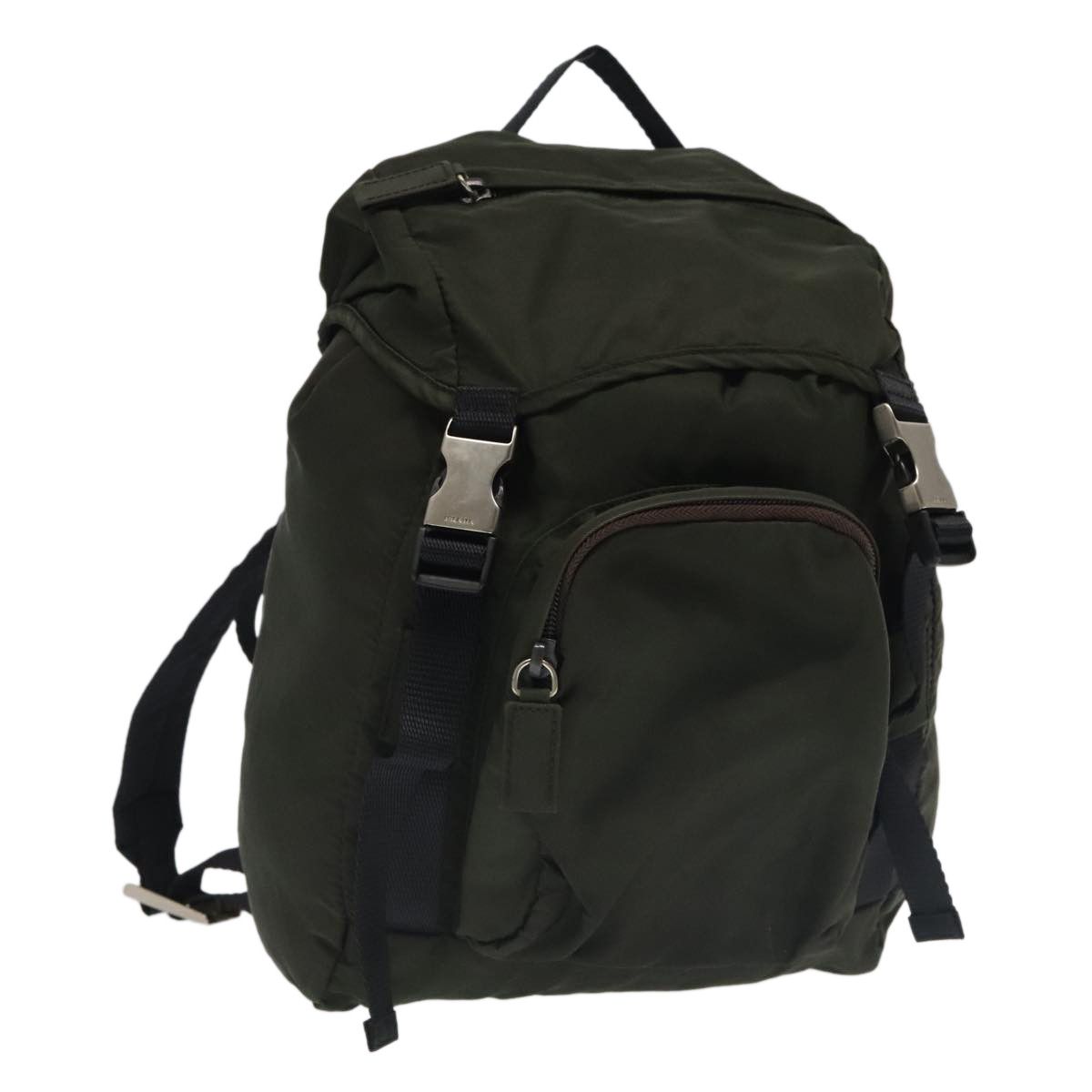 Prada Re-Nylon Khaki Synthetic Backpack Bag (Pre-Owned) Size ONE SIZE - 18 Thumbnail