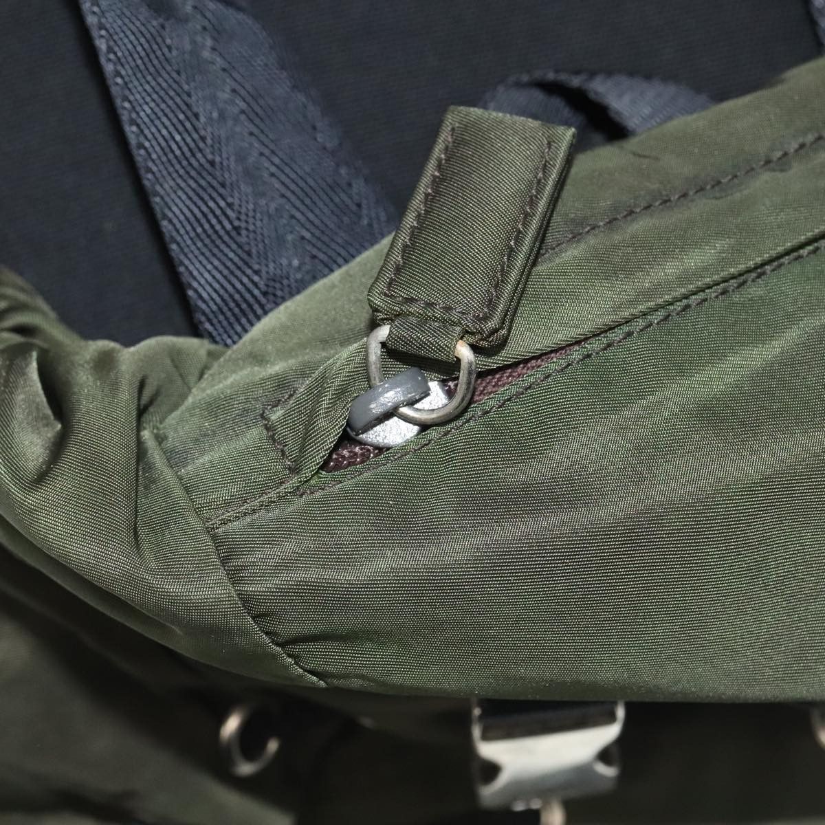 Prada Re-Nylon Khaki Synthetic Backpack Bag (Pre-Owned) Size ONE SIZE - 14 Thumbnail