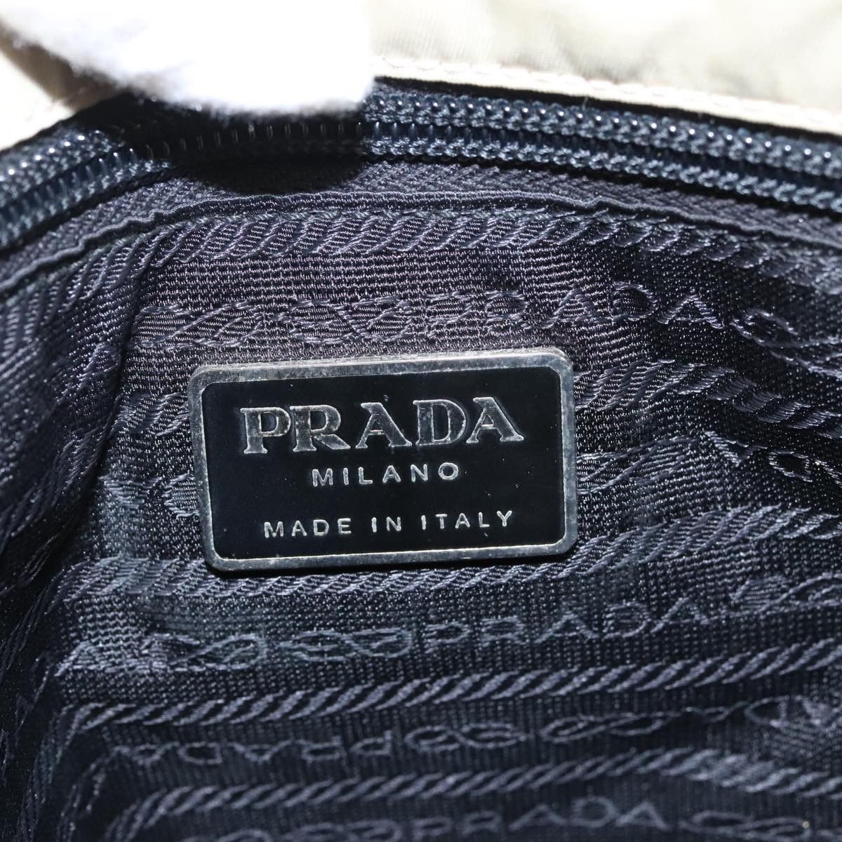 Prada Beige Synthetic Tote Bag (Pre-Owned) Size ONE SIZE - 9 Thumbnail