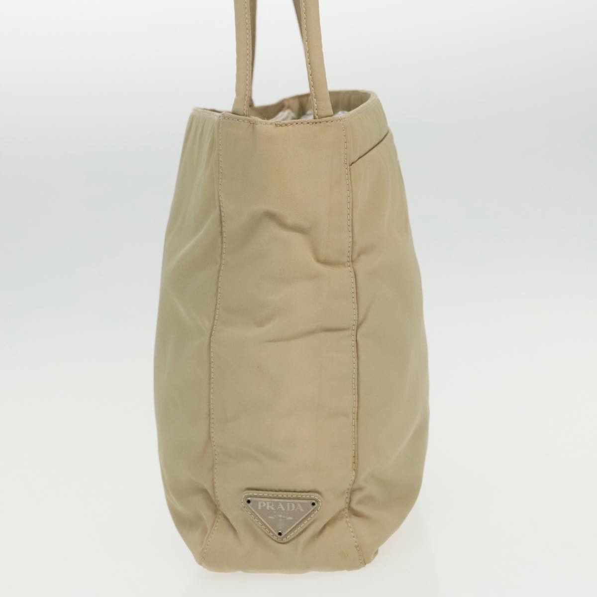Prada Beige Synthetic Tote Bag (Pre-Owned) Size ONE SIZE - 3 Thumbnail