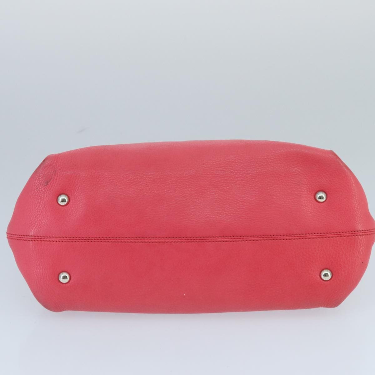 Salvatore Ferragamo Sofia Pink Leather Handbag (Pre-Owned) Size ONE SIZE - 9 Thumbnail