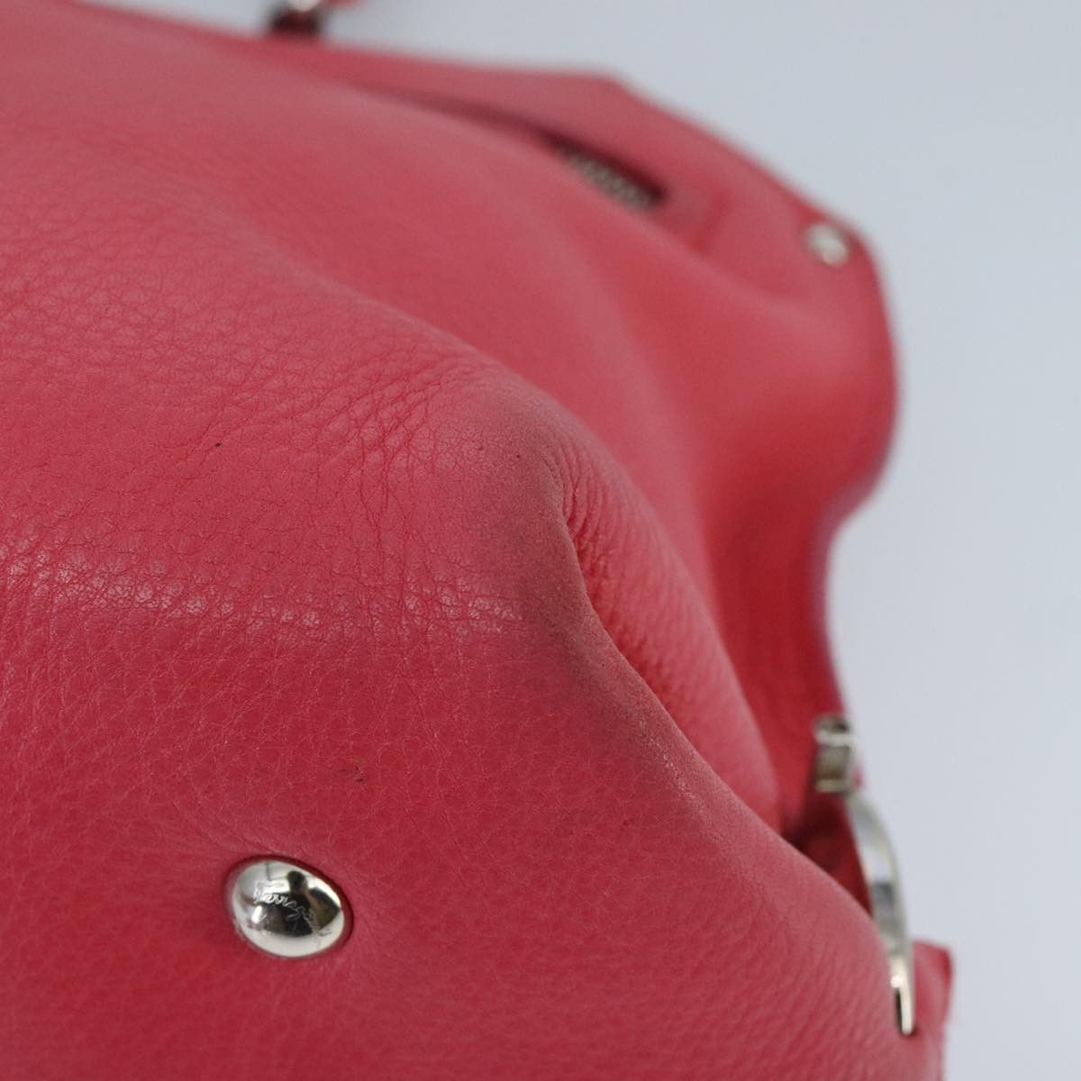 Salvatore Ferragamo Sofia Pink Leather Handbag (Pre-Owned) Size ONE SIZE - 12 Thumbnail
