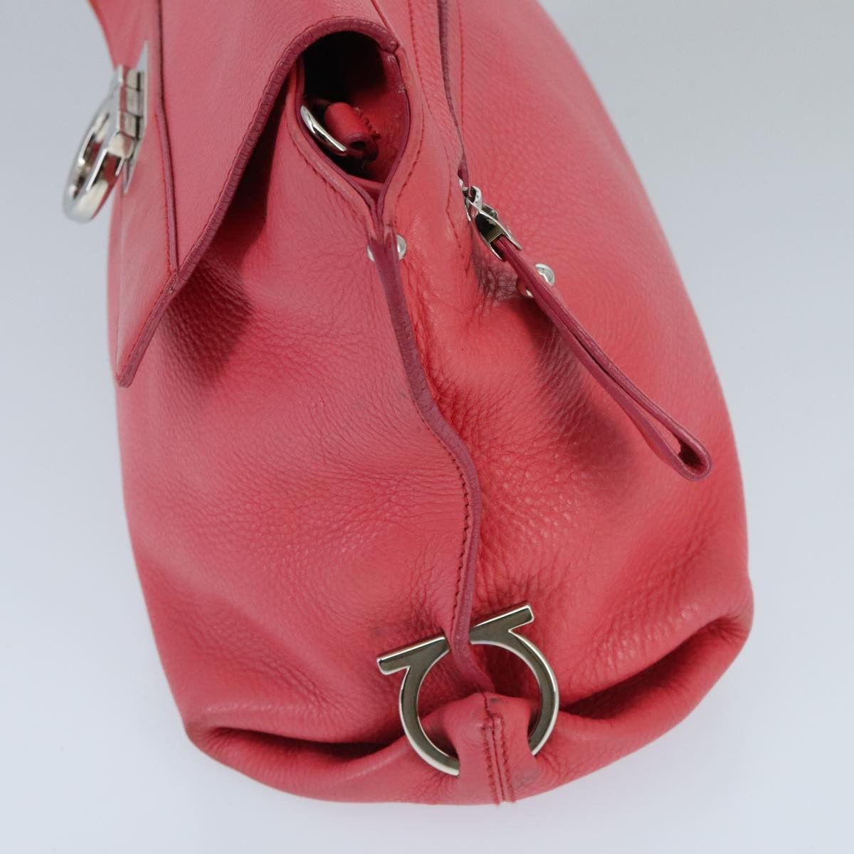 Salvatore Ferragamo Sofia Pink Leather Handbag (Pre-Owned) Size ONE SIZE - 5 Thumbnail