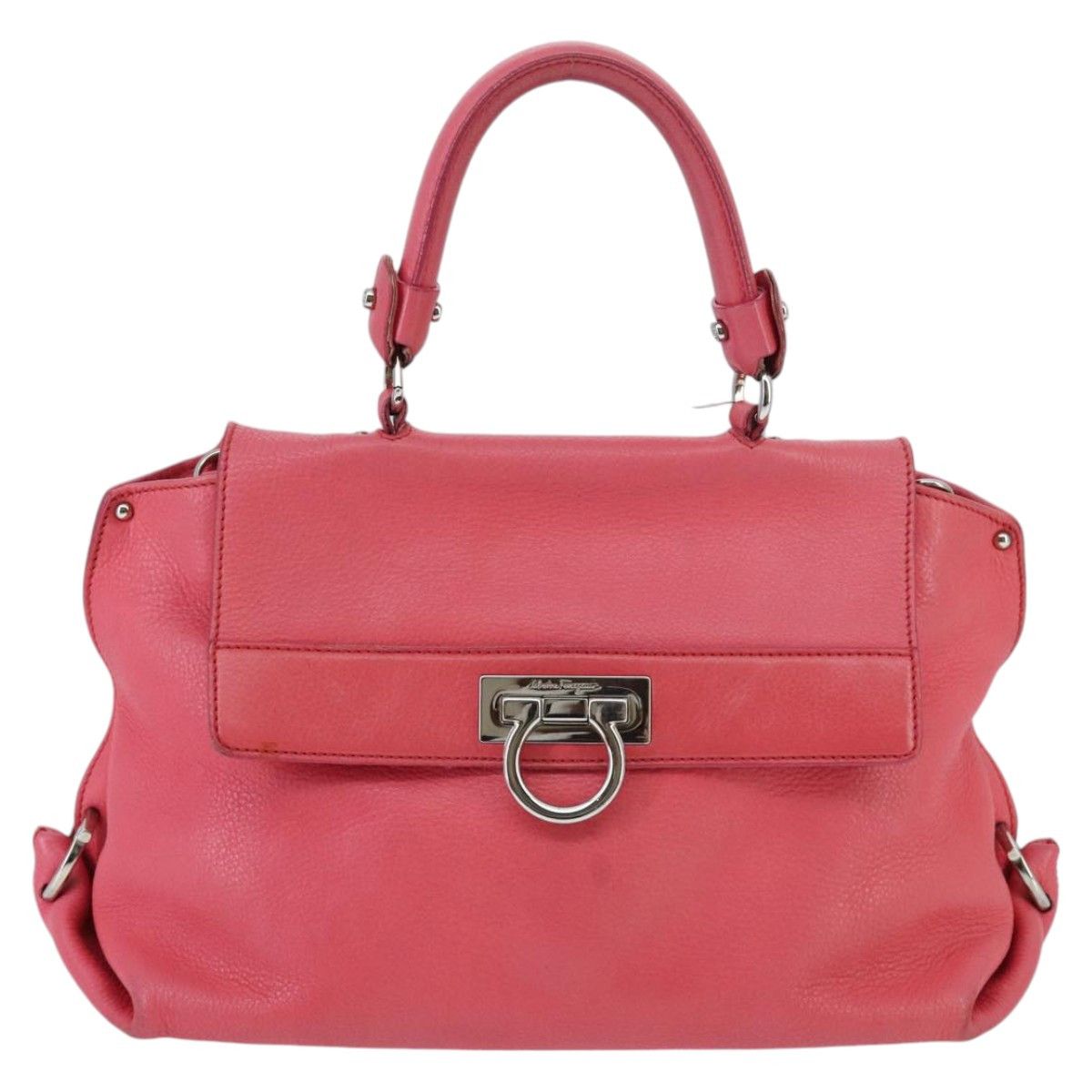 Salvatore Ferragamo Sofia Pink Leather Handbag (Pre-Owned) Size ONE SIZE - 2 Thumbnail