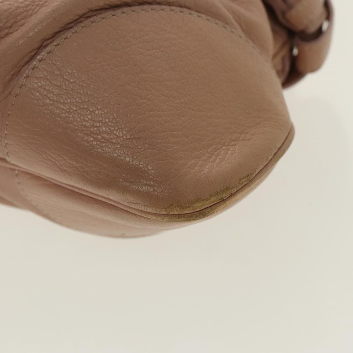 Salvatore Ferragamo Gancini Beige Leather Handbag (Pre-Owned) Size ONE SIZE - 8 Thumbnail