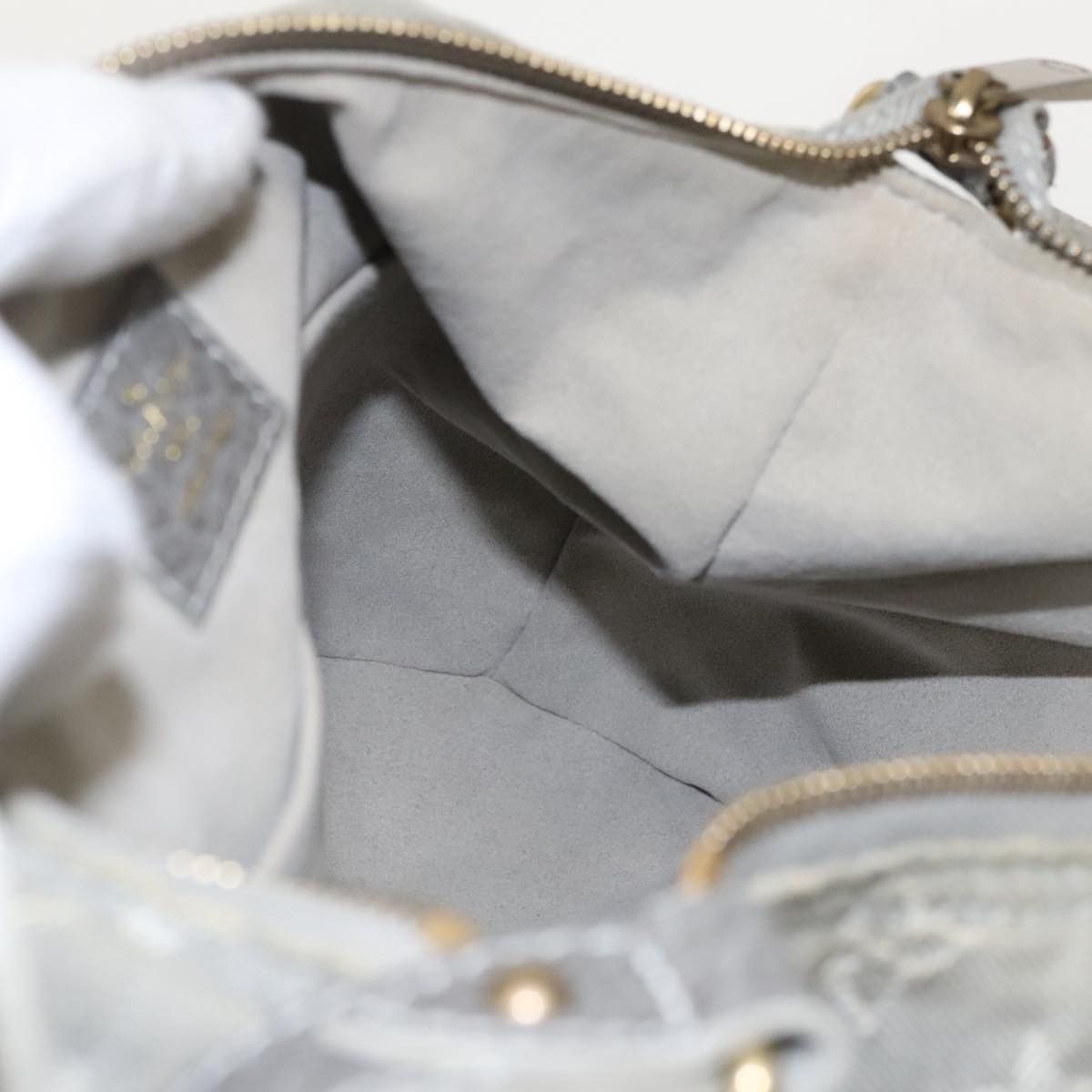 Louis Vuitton Slightly Grey Denim - Jeans Shoulder Bag (Pre-Owned) Size ONE SIZE - 18 Thumbnail
