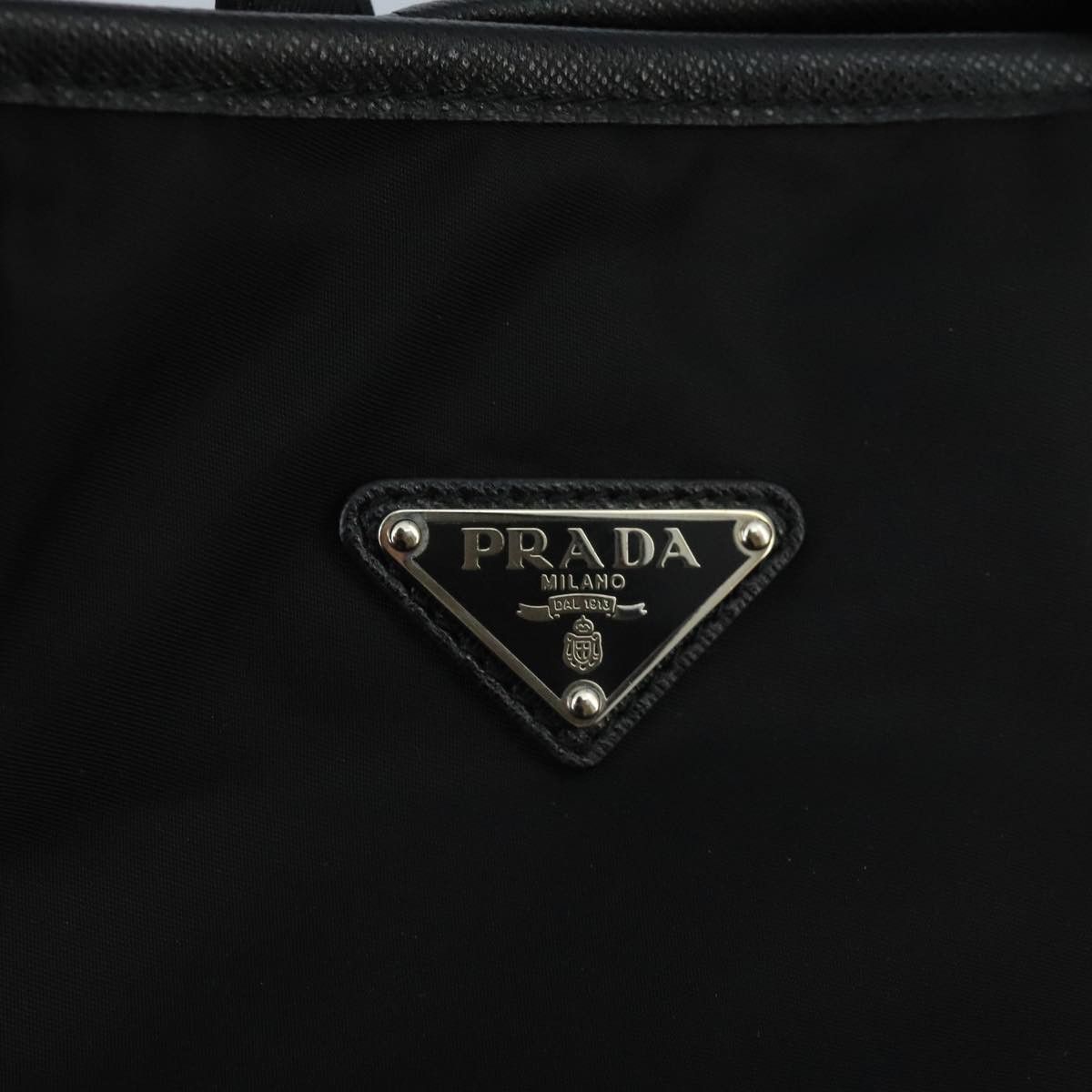 Prada Tessuto Black Synthetic Tote Bag (Pre-Owned) Size ONE SIZE - 8 Thumbnail