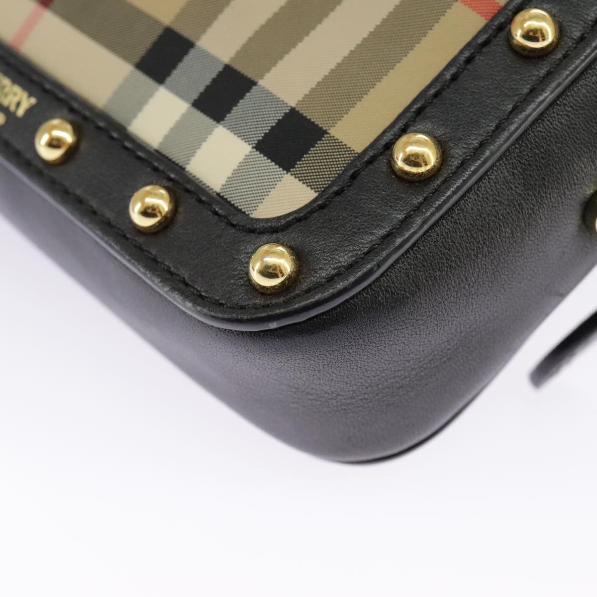 Burberry Vintage Check Beige Synthetic Shoulder Bag (Pre-Owned) Size ONE SIZE - 9 Thumbnail