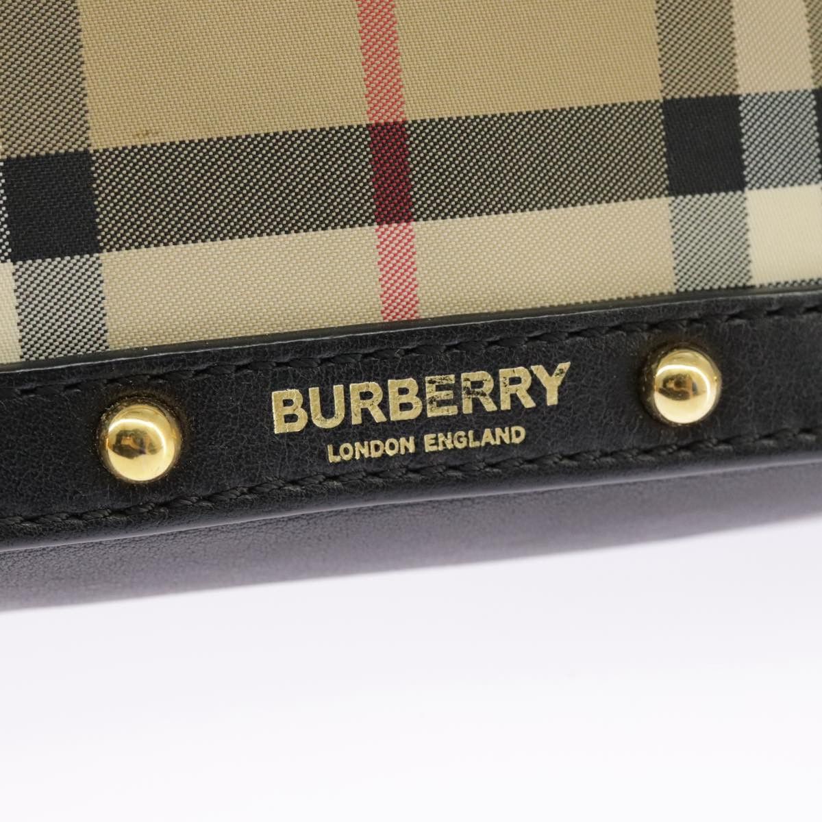 Burberry Vintage Check Beige Synthetic Shoulder Bag (Pre-Owned) Size ONE SIZE - 14 Thumbnail