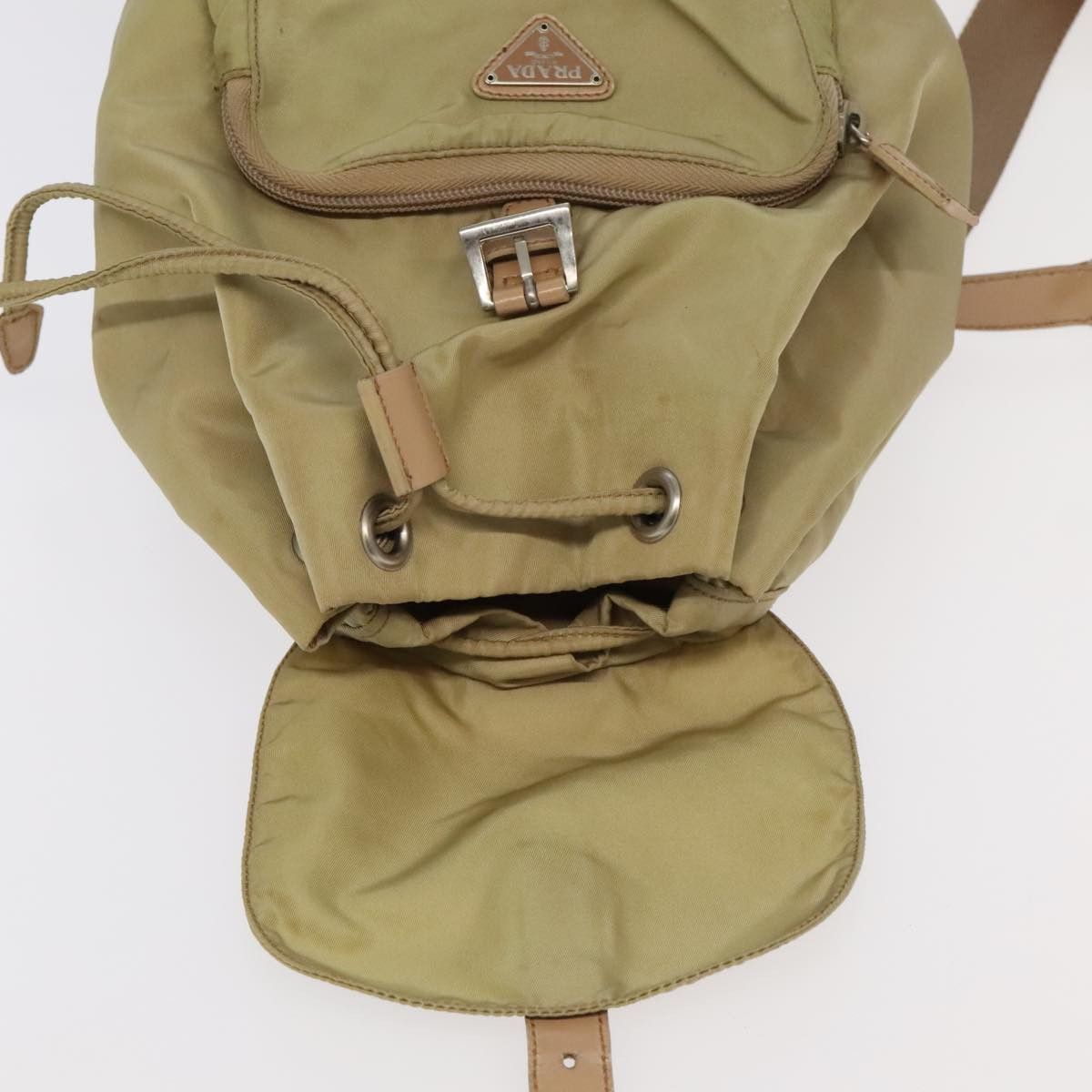 Prada Re-Nylon Khaki Synthetic Backpack Bag (Pre-Owned) Size ONE SIZE - 17 Thumbnail