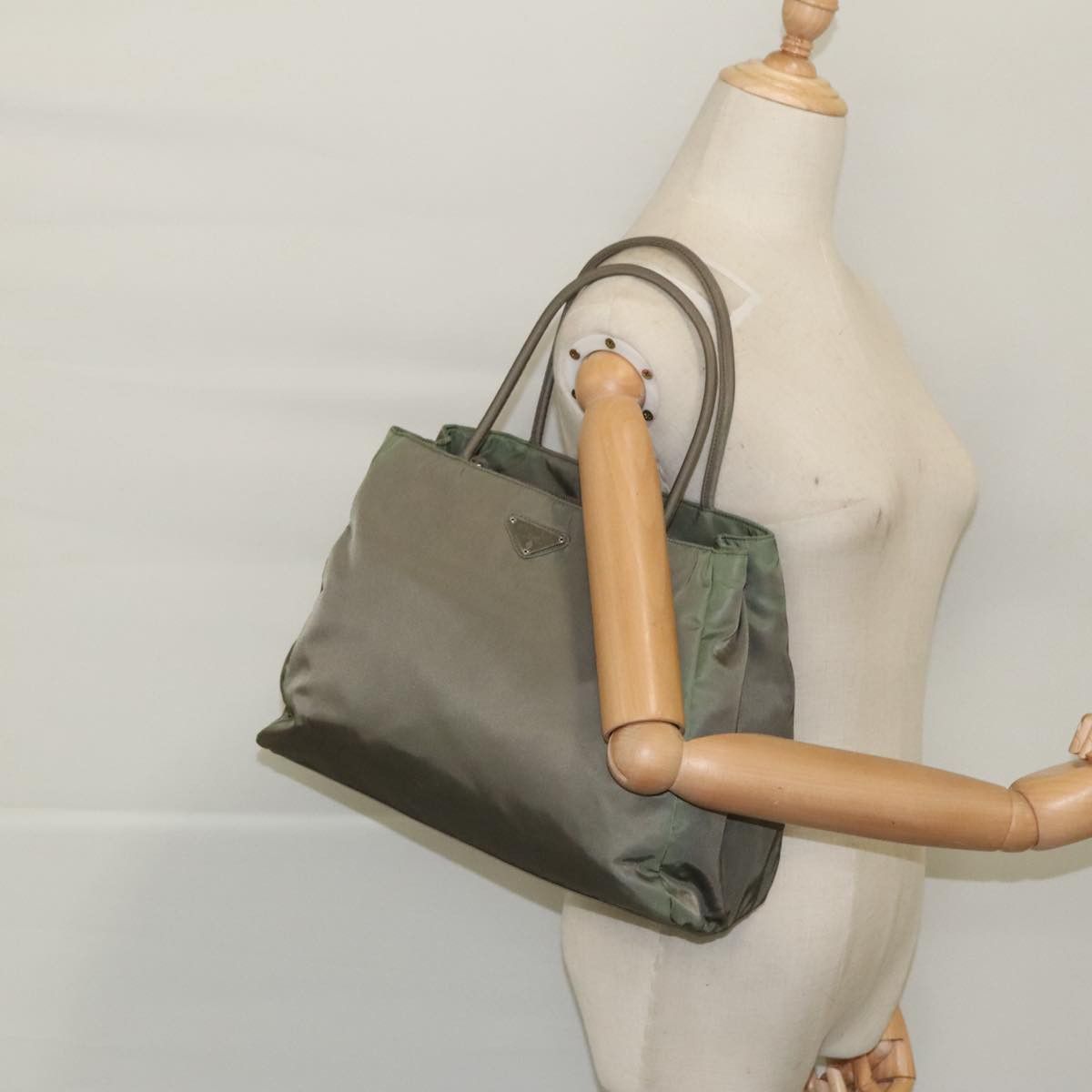 Prada Khaki Synthetic Shoulder Bag (Pre-Owned) Size ONE SIZE - 16 Thumbnail